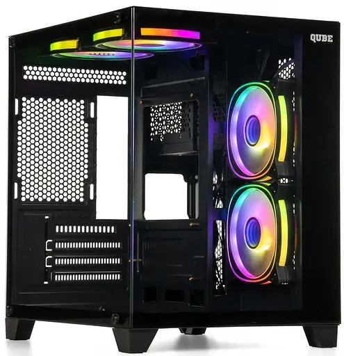Корпус QUBE REEF ARGB Black (REEF_GBNU3) Без БП - фото 1