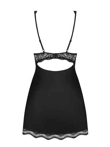 Бебидолл и стринги Obsessive Luvae кружевной L/XL черный - фото 6