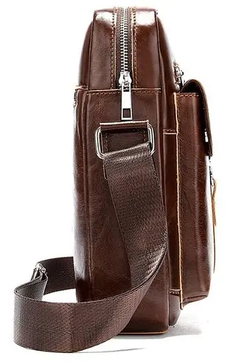 Чоловіча шкіряна сумка Vintage 23х27х6 см sum0012642 - фото 4