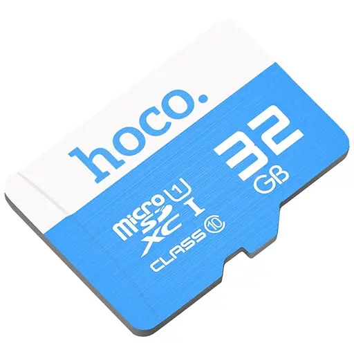 Карта памяти Hoco microSDHC Class 10 – 32GB без адаптера Blue