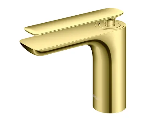 Змішувач для умивальника Kohlman Experience Gold низький QB100E-GD Золотий - фото 1