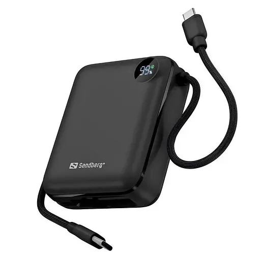 Повербанк Powerbank Sandberg Connect 10000 mAh PD3.1 QC3.0 20W Black - фото 3