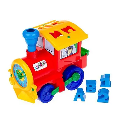 Сортер-паровоз Солнышко №1, 1-015 (В ассортименте) - фото 2