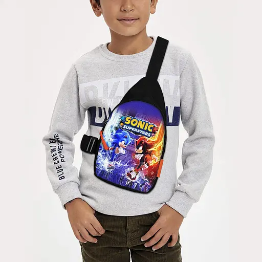Сумка через плечо детская Супер Соник 29х17 см сумка слинг для мальчика (02211)
