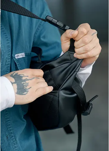 Чоловіча поясна сумка бананка Sambag 38х21 см sum0022765 - фото 5