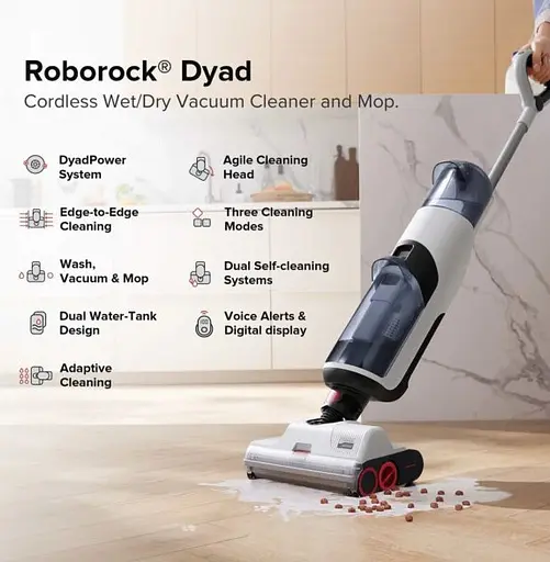 Пилосос вертикальний RoboRock Dyad Wet and Dry Vacuum Cleaner - фото 6
