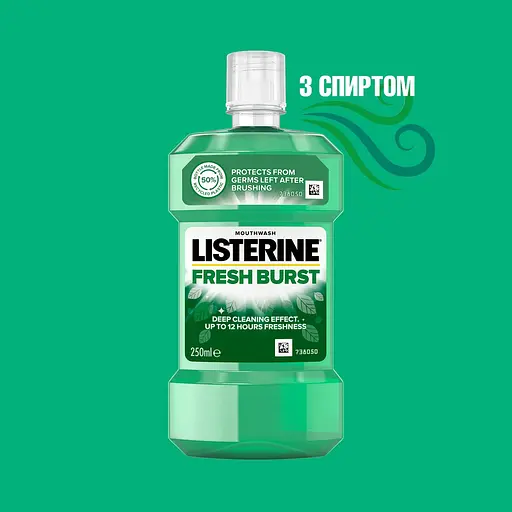 Ополаскиватель для полости рта Listerine Всплеск свежести 250 мл - фото 5