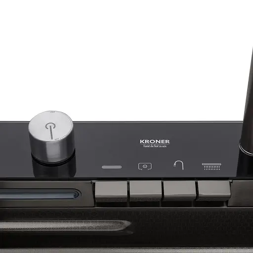 Кухонна мийка Kroner KRP Schwarze - SET7546ARTHM PVD (3.0/0.8 мм) CV033375, Чорний - фото 9