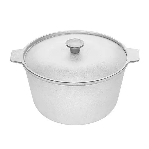 Каструля алюмінієва із кришкою 1.5 л, Полімет Сірий 83387 - фото 2