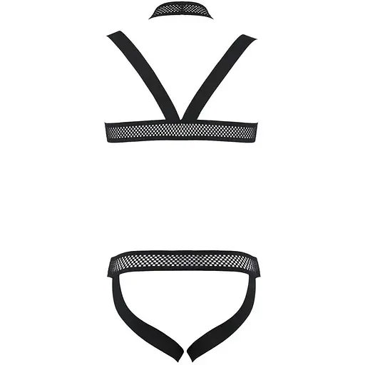 Комплект мужского белья с креплениями Passion 043 Jacob S/M Black, трусы, шлейки - фото 6