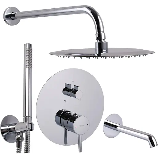 Душевая система скрытого монтажа Topaz Loft TLF 32115-H39-C, Хром - фото 1