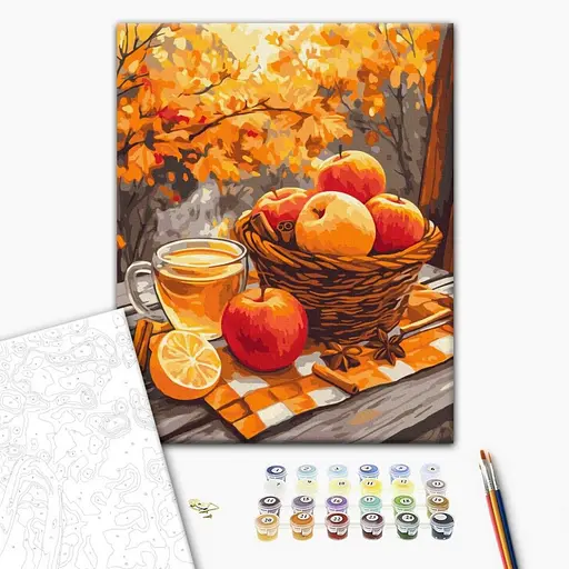 Картина за номерами "Яблука з корицею" BS54181, 40х50 см - фото 2