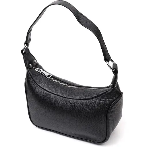 Женская кожаная сумка Vintage полукруглого формата с одной ручкой Vintage 23х12х9.5 см sum0029061 - фото 1