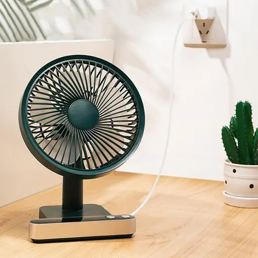 Вентилятор настольный беспроводной GXQC F702 зеленый - фото 4