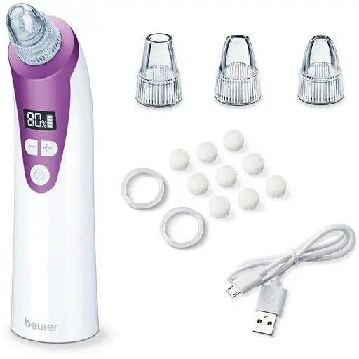 Масажер Beurer для обличчя вакуумний, акумулятор, USB, 3 режими, білий - фото 5