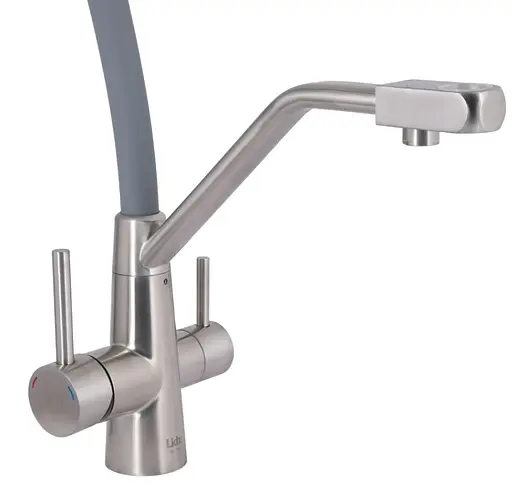 Змішувач для кухні Lidz Aria 020F3 з гнучким виливом з підключенням для питної води LDARI020F3GNK39211 - фото 2
