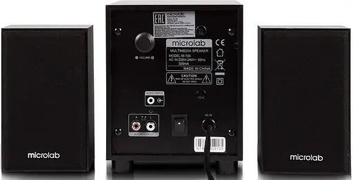 Акустическая система Microlab 2.1 M-105R Black + ДУ (M-105R) - фото 4