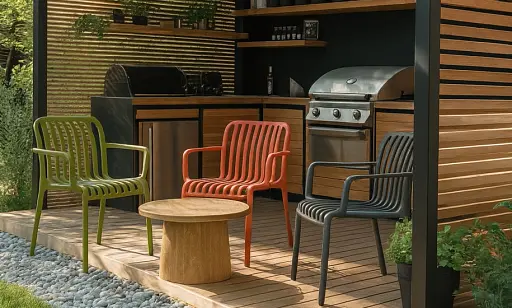 Стілець Чіл пластик зелений - фото 6