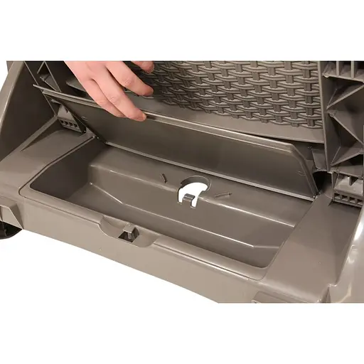 Шезлонг пластиковий Bica Miami, бежево-сірий - фото 6