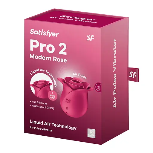 Вакуумний стимулятор клітора з вібрацією Satisfyer Pro 2 Classic Blossom 7 см рожевий - фото 6