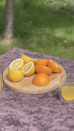 Водовідштовхувальна скатертина Мармур шоколад 140х100 см (+ 2 серветки 30х40 см) - фото 3