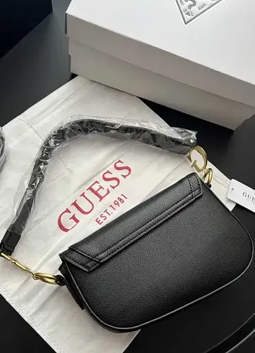 Жіноча сумка G-Dream сідло (в стилі Гесс Guess) Чорна - фото 6