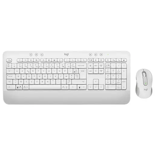 Комплект (Клавіатура та Миша) Logitech MK650 Signature Combo UA (920-011032) Wireless Off-White - фото 1