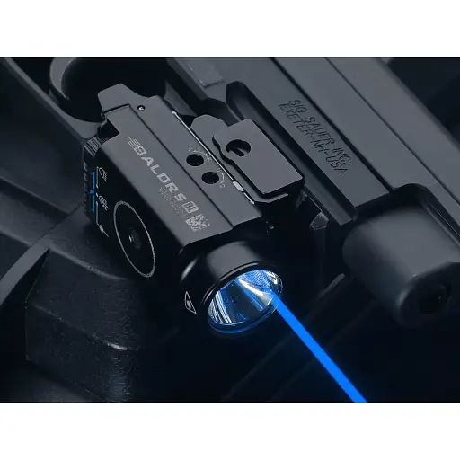 Фонарь с ЛЦУ Olight Baldr S Blue Laser Black - фото 8