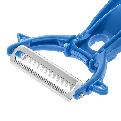 Шинковка для капусты нож для нарезки овощей соломкой и корейской морковки с подставкой «Принцесса кухни», Kitchette Голубой 86705 - фото 5