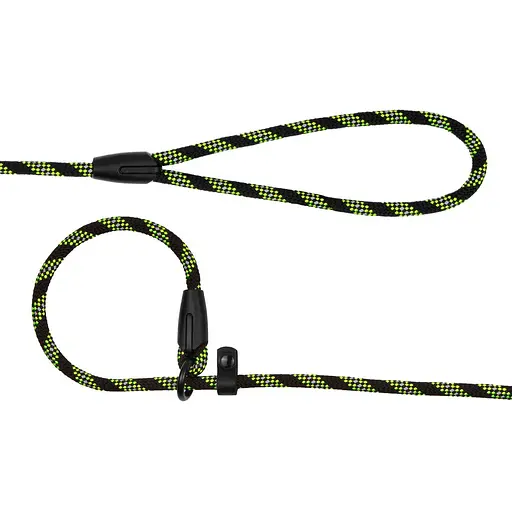 Поводок-удавка для собак Barksi Active (длина 183 см диаметр 12 мм) черно-салатовый - фото 4