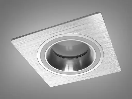 Элегантный, невероятно изысканный, квадратный, алюминиевый точечный светильник. - фото 3