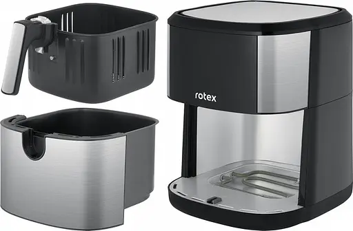 Мультипіч Rotex ROM760-XL Up&DownFry електрична 7.5л 2000Вт Чорний/Сріблястий - фото 7
