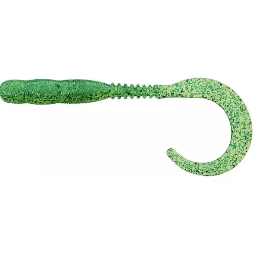 Силикон Reins Curly Curly 4 15 шт/уп. Зеленый/Желтый (1013-1552.09.58)