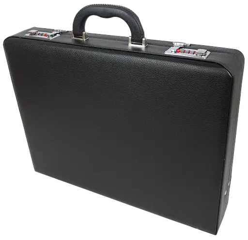 Дипломат Portfolio из эко кожи черный sum0028877 - фото 4