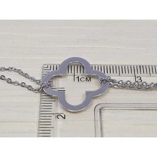 Срібне кольє Qvaliz Конюшина. 90801384 - фото 2