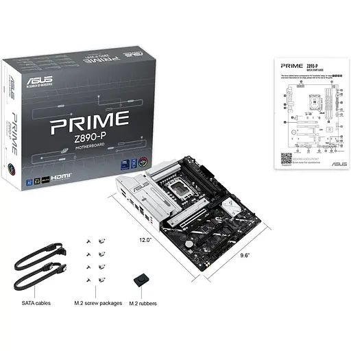Материнская плата Asus Prime Z890-S1851 Z890 4xDDR5 M.2 HDMI DP ATX - фото 2