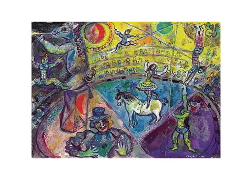 Пазл EuroGraphics Цирковой конь Марк Шагал 1000 эл. (6000-0851) - фото 2