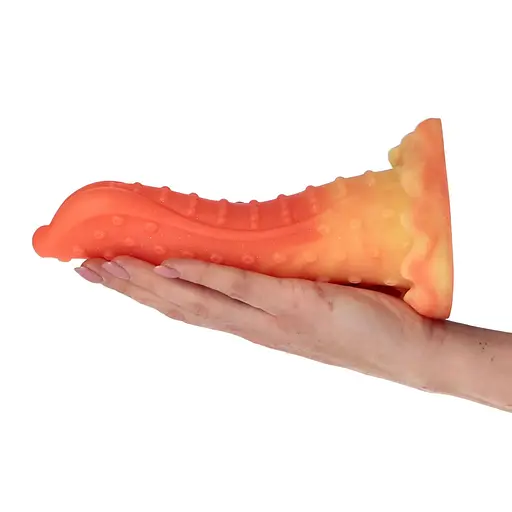 Фалоімітатор Toyz4lovers Frollo Monster 23 см (помаранчевий) - фото 13