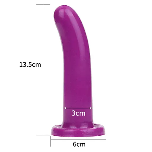 Фалоімітатор LoveToy Silicone Holy Dong 14.5 см фіолетовий - фото 9