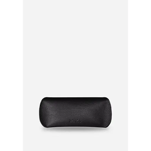 Кожаный чехол для очков BlankNote с клапаном на магните Wings Черный - фото 3