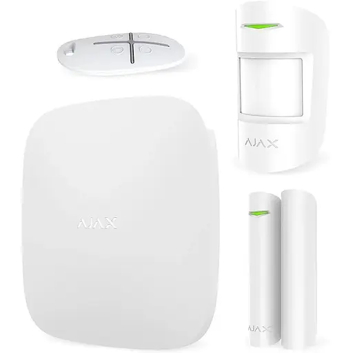 Комплект бездротової сигналізації Ajax StarterKit white (Hub/MotionProtect/DoorProtect/SpaceControl) - фото 1