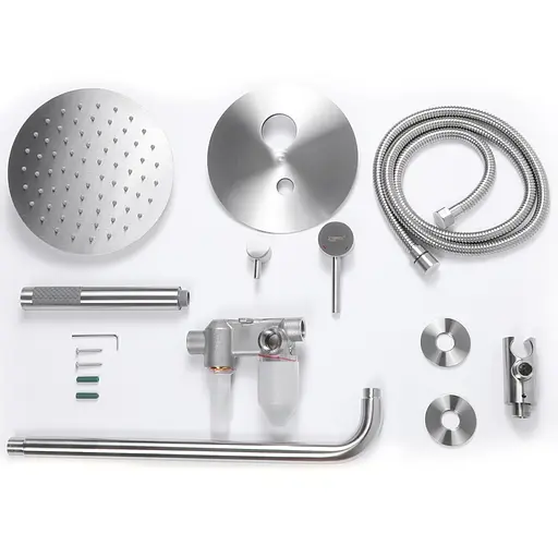 Душова система прихованого монтажу Zerix SUS-003 ZX3170, Нержавіюча сталь - фото 2