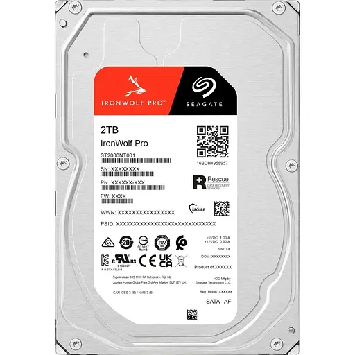 Жесткий диск 3.5" Seagate IronWolf Pro 2TB SATA 256MB (ST2000NT001) [141030] - фото 4
