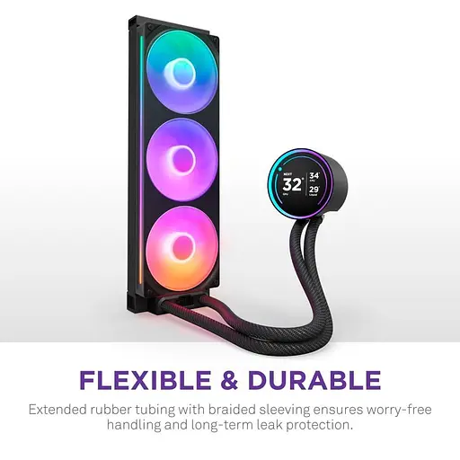 СВО NZXT Kraken Elite RGB 360mm Black (RL-KR36E-B2) - фото 12