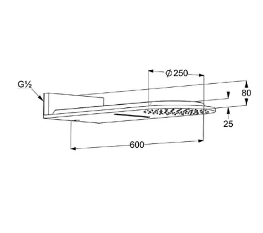 Верхний душ Kludi A-QA DN 15 6488005-00 - фото 5