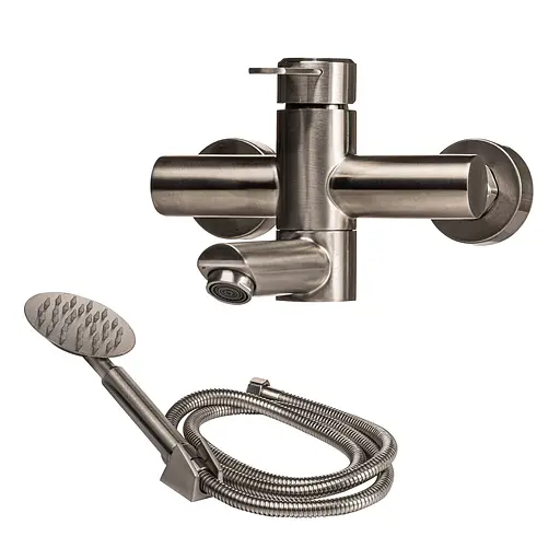 Змішувач для ванни Globus Lux Wien SBT2-102N Нержавіюча сталь - фото 2