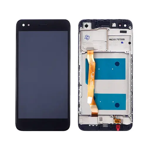 Дисплей для Huawei Y6 Pro 2017/P9 Lite mini/ Nova Lite 2017 с черным тачскрином и корпусной рамкой - фото 1