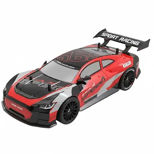 Радиоуправляемая Машина Дрифт YF 668 RC 2-01, 4WD, 2 комплекта Колес, Пара, Акум. 7.4V, Красная