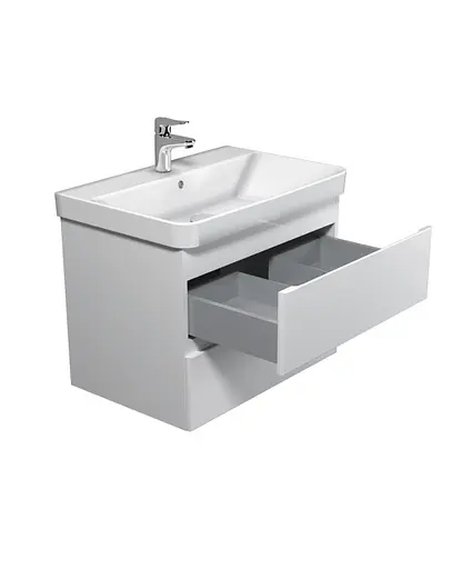 Тумба Мойдодир Unik 70-A Белый с умывальником Vivace 70 Белый - фото 2