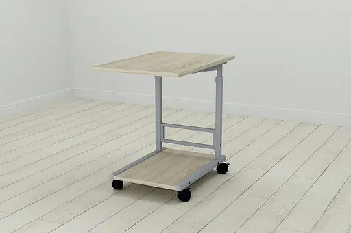 Стол приставной Ferrum-decor Френу 62x40x60 металл Серый ДСП Дуб Сонома 16мм (FRD-102522)